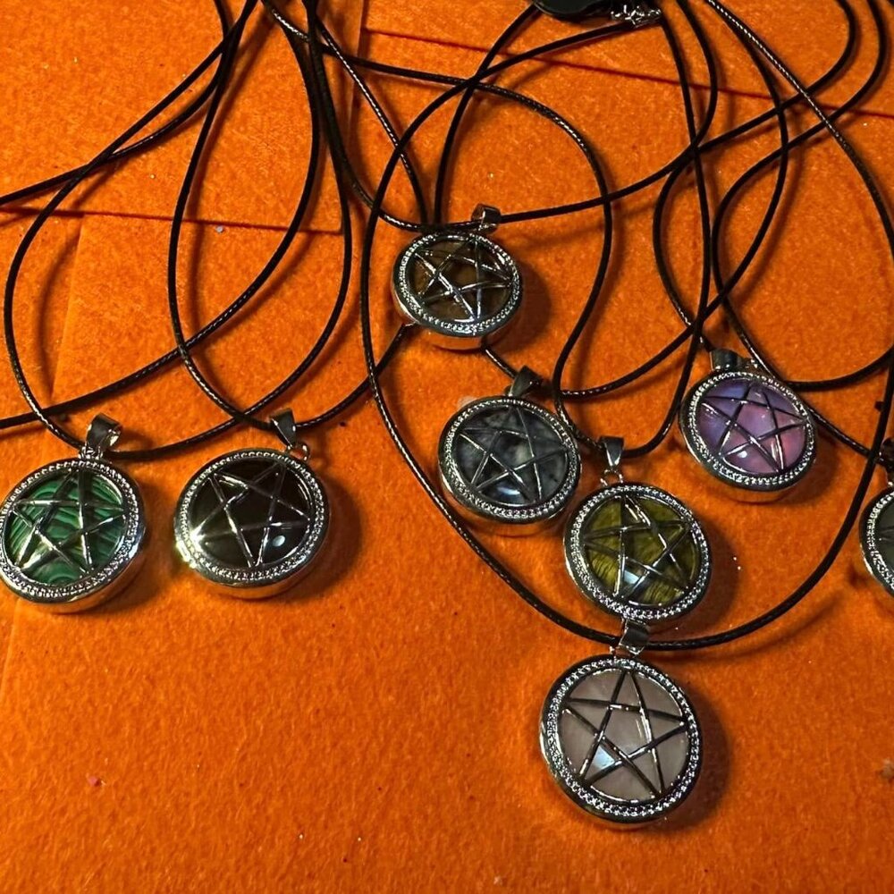Pentacle necklaces